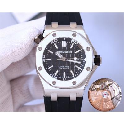 Replica Royal Oak  A21J  Automatic Movement Mens Watch Blue Dial Rubber Strap B E205