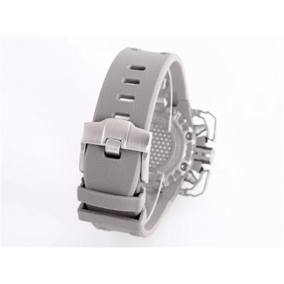 Replica  Royal Oak Japan  Quartz chronograph  Movement Mens Watch White Dial Rubber Strap A02