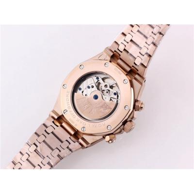 Replica Royal Oak  A21J  Automatic Movement Mens Watch Tourbillon Dial Rose Gold B A03