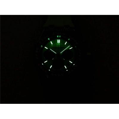 Replica  Royal Oak Japan Quartz chronograph Movement Womens Watch Black Dial Rubber Strap B A04