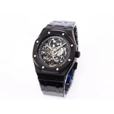 Replica Royal Oak  A21J  Automatic Movement Mens Watch Tourbillon Dial PVD Steel  A08