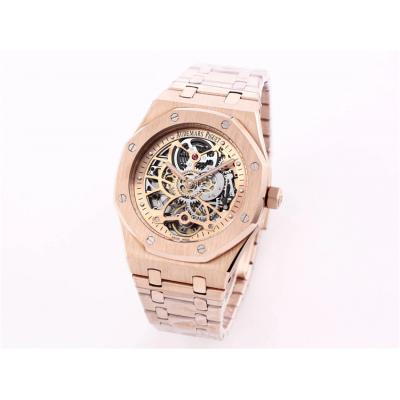 Replica Royal Oak  A21J  Automatic Movement Mens Watch Tourbillon Dial PVD Steel  A08