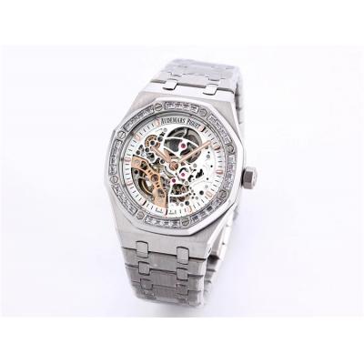 Replica Royal Oak  A21J  Automatic Movement Mens Watch Skeleton Dial Rose Gold A10