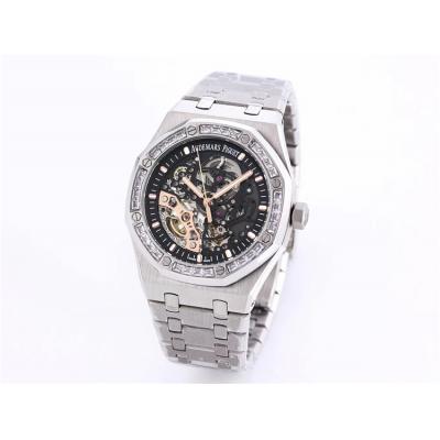 Replica Royal Oak  A21J  Automatic Movement Mens Watch Skeleton Dial Rose Gold A10