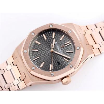 Replica Royal Oak  A21J  Automatic Movement Mens Watch White Dial Rose Gold A  A12