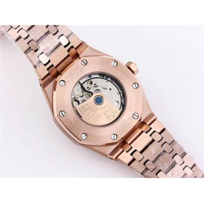 Replica Royal Oak  A21J  Automatic Movement Mens Watch White Dial Rose Gold A  A12