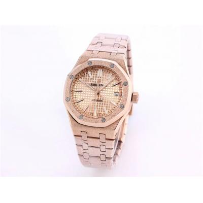 Replica Royal Oak  A21J  Automatic Movement Womens Watch Gold Dial Frosted Gold A13