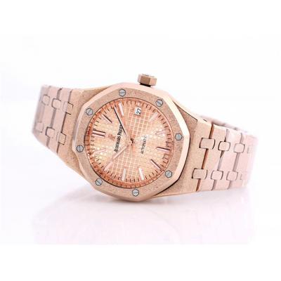 Replica Royal Oak  A21J  Automatic Movement Womens Watch Gold Dial Frosted Gold A13