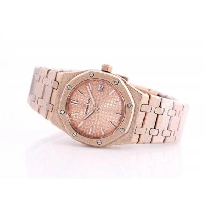 Replica Royal Oak  A21J  Automatic Movement Womens Watch  Champagne Dial Frosted Gold A14