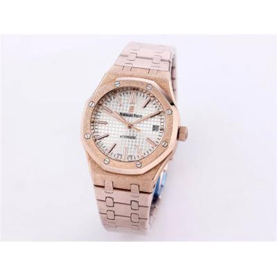 Replica Royal Oak  A21J  Automatic Movement Womens Watch  Blue Dial Frosted Gold A A16