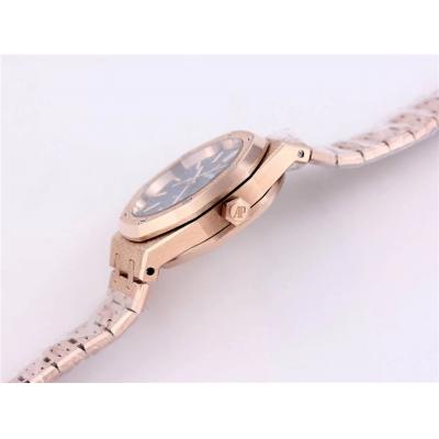 Replica Royal Oak  A21J  Automatic Movement Womens Watch  Blue Dial Frosted Gold A A16