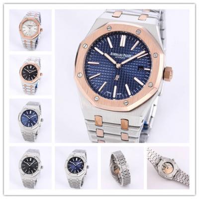 Replica Royal Oak  A21J  Automatic Movement Mens Watch Blue Dial Two Tone Rose Gold B A18