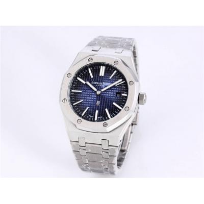 Replica Royal Oak  A21J  Automatic Movement Mens Watch Blue Dial Two Tone Rose Gold B A18