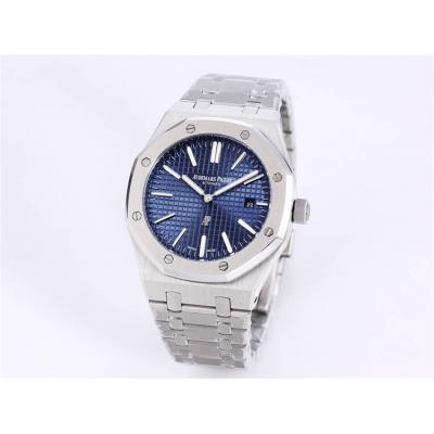 Replica Royal Oak  A21J  Automatic Movement Mens Watch Blue Dial Two Tone Rose Gold B A18