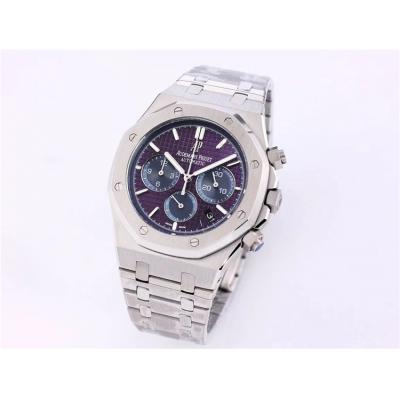 Replica  Royal Oak Japan Quartz chronograph Movement Mens Watch Green Dial Stainless steel A19