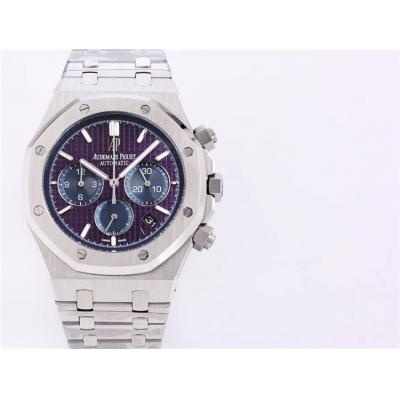 Replica  Royal Oak Japan Quartz chronograph Movement Mens Watch Green Dial Stainless steel A19