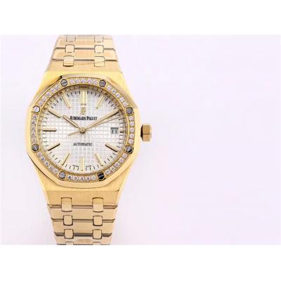 Replica Royal Oak  A21J  Automatic Movement Womens Watch White Dial Yellow Gold A A20