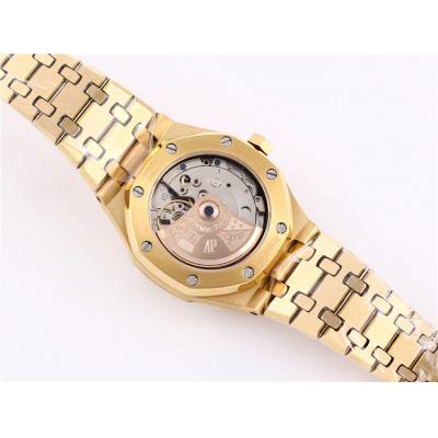 Replica Royal Oak  A21J  Automatic Movement Womens Watch White Dial Yellow Gold A A20