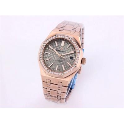 Replica Royal Oak  A21J  Automatic Movement Womens Watch Gray Dial Rose  Gold B A20