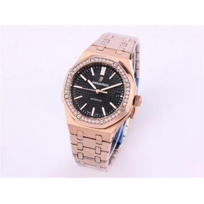 Replica Royal Oak  A21J  Automatic Movement Womens Watch Gray Dial Rose  Gold B A20