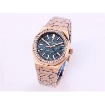 Replica Royal Oak  A21J  Automatic Movement Womens Watch Gray Dial Rose  Gold B A20