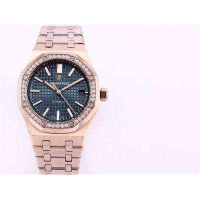 Replica Royal Oak  A21J  Automatic Movement Womens Watch Gray Dial Rose  Gold B A20