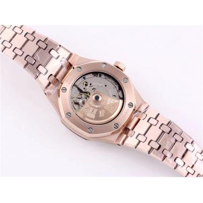 Replica Royal Oak  A21J  Automatic Movement Womens Watch Gray Dial Rose  Gold B A20