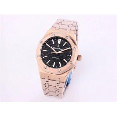 Replica Royal Oak  A21J  Automatic Movement Womens Watch Black Dial Rose  Gold D A20