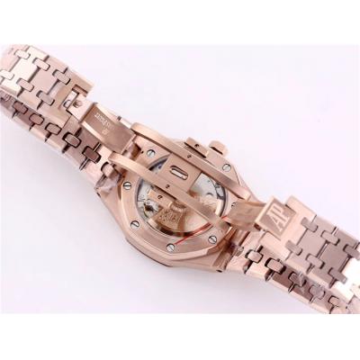 Replica Royal Oak  A21J  Automatic Movement Womens Watch Black Dial Rose  Gold D A20