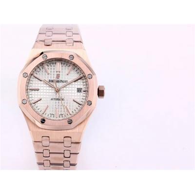 Replica Royal Oak  A21J  Automatic Movement Womens Watch Black Dial Rose  Gold D A20