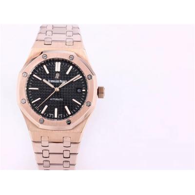 Replica Royal Oak  A21J  Automatic Movement Womens Watch Black Dial Rose  Gold D A20