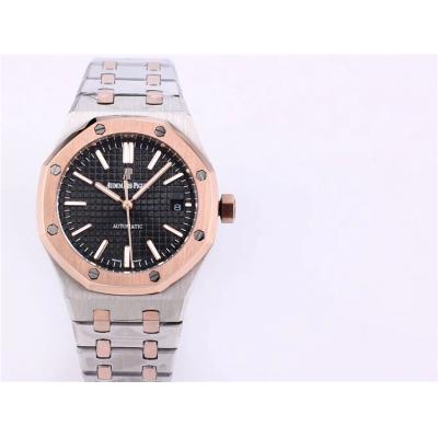 Replica Royal Oak  A21J  Automatic Movement Womens  Watch White  Dial Two Tone Rose Gold E A20