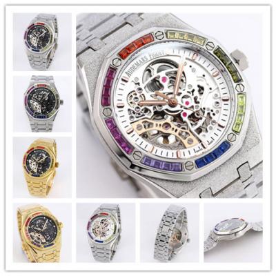 Replica Royal Oak  A21J  Automatic Movement Mens Watch Skeleton Dial Stainless steel B A26