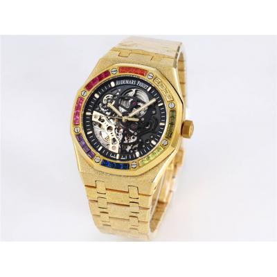 Replica Royal Oak  A21J  Automatic Movement Mens Watch Skeleton Dial Stainless steel B A26