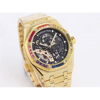 Replica Royal Oak  A21J  Automatic Movement Mens Watch Skeleton Dial Stainless steel B A26