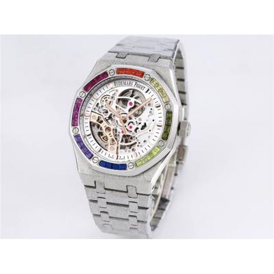 Replica Royal Oak  A21J  Automatic Movement Mens Watch Skeleton Dial Stainless steel B A26