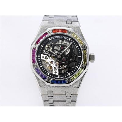 Replica Royal Oak  A21J  Automatic Movement Mens Watch Skeleton Dial Stainless steel B A26