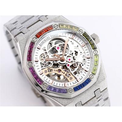 Replica Royal Oak  A21J  Automatic Movement Mens Watch Skeleton Dial Stainless steel B A26