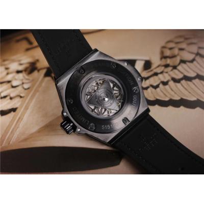 Replica Big  Bang A21J  Automatic Movement Mens Watch Skeleton Dial Rubber Strap E05