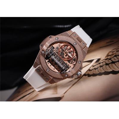 Replica Big Bang MP-11  A21J  Automatic Movement Mens Watch Skeleton Dial Rubber Strap E06