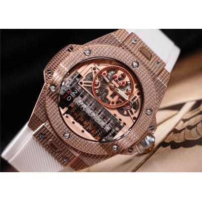 Replica Big Bang MP-11  A21J  Automatic Movement Mens Watch Skeleton Dial Rubber Strap E06