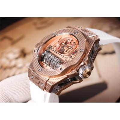 Replica Big Bang MP-11  A21J  Automatic Movement Mens Watch Skeleton Dial Rubber Strap E06