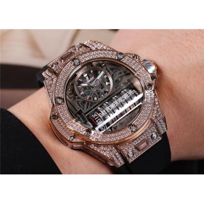 Replica Big Bang MP-11  A21J  Automatic Movement Mens Watch Skeleton Dial Rubber Strap E07