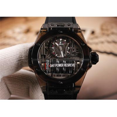 Replica Big Bang MP-11  A21J  Automatic Movement Mens Watch Skeleton Dial Rubber Strap E08