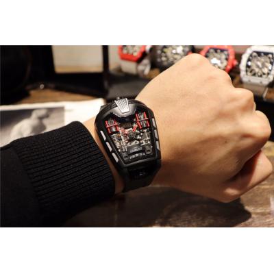 Replica Ferrari Limited Edtions A21J  Automatic Movement Mens Watch Skeleton Dial Rubber Strap E09