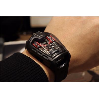 Replica Ferrari Limited Edtions A21J  Automatic Movement Mens Watch Skeleton Dial Rubber Strap E09