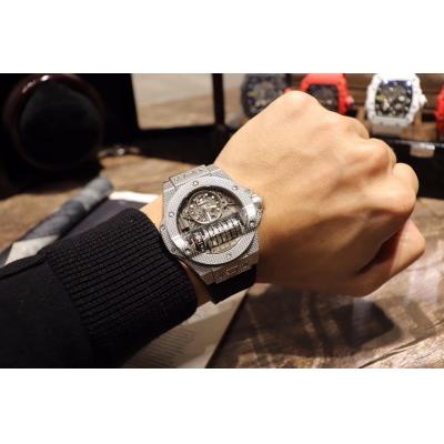 Replica Big Bang MP-11  A21J  Automatic Movement Mens Watch  Skeleton Dial Rubber Strap E11