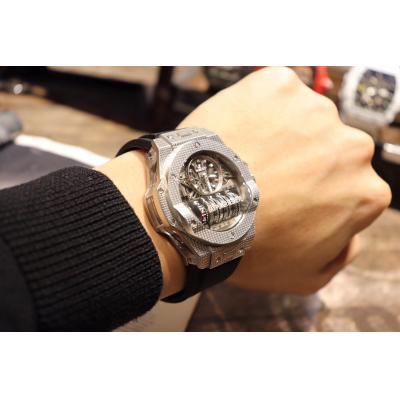 Replica Big Bang MP-11  A21J  Automatic Movement Mens Watch  Skeleton Dial Rubber Strap E11