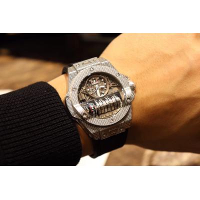 Replica Big Bang MP-11  A21J  Automatic Movement Mens Watch  Skeleton Dial Rubber Strap E11