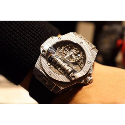 Replica Big Bang MP-11  A21J  Automatic Movement Mens Watch  Skeleton Dial Rubber Strap E11